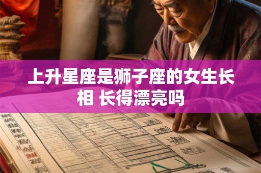 上升星座是狮子座的女生长相 长得漂亮吗