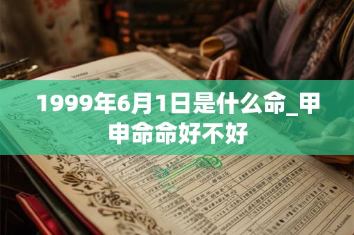 1999年6月1日是什么命_甲申命命好不好