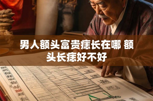 男人额头富贵痣长在哪 额头长痣好不好