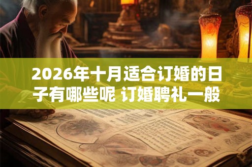 2026年十月适合订婚的日子有哪些呢 订婚聘礼一般给多少 2026年十月适合订婚的日子有哪些呢 订婚聘礼一般给多少