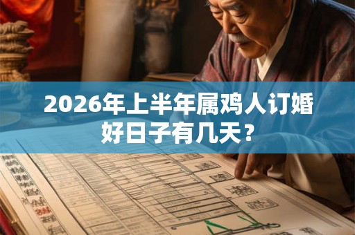 2026年上半年属鸡人订婚好日子有几天? 2026年上半年属鸡人订婚好日子有几天?