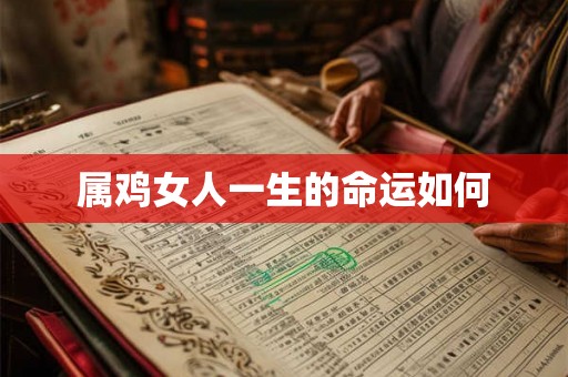 属鸡女人一生的命运如何 属鸡女人一生的命运如何