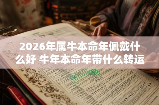 2026年属牛本命年佩戴什么好 牛年本命年带什么转运 2026年属牛本命年佩戴什么好 牛年本命年带什么转运