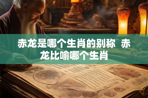 赤龙是哪个生肖的别称  赤龙比喻哪个生肖