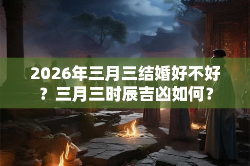 2026年三月三结婚好不好？三月三时辰吉凶如何？