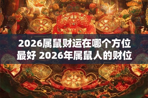 2026属鼠财运在哪个方位最好 2026年属鼠人的财位在哪