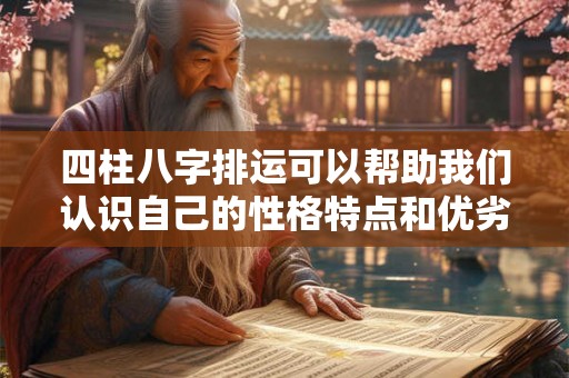 四柱八字排运可以帮助我们认识自己的性格特点和优劣势