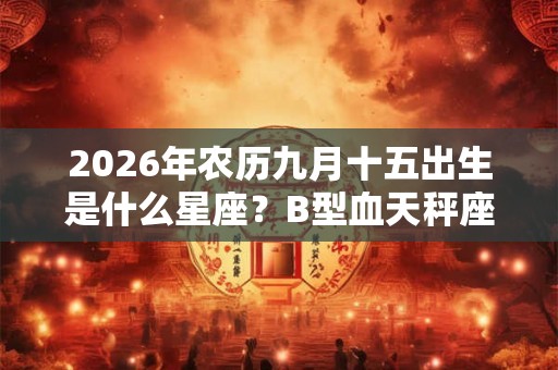 2026年农历九月十五出生是什么星座？B型血天秤座性格如何？