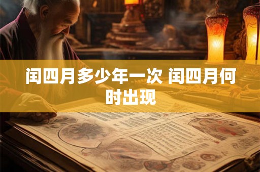 闰四月多少年一次 闰四月何时出现