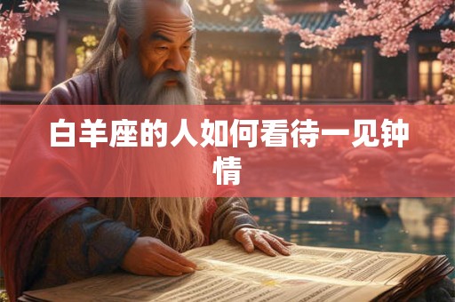 白羊座的人如何看待一见钟情