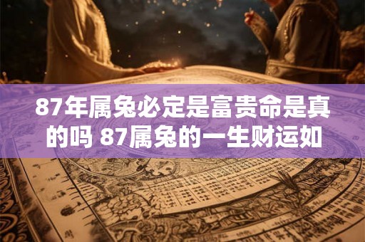 87年属兔必定是富贵命是真的吗 87属兔的一生财运如何