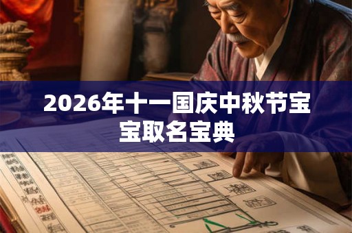 2026年十一国庆中秋节宝宝取名宝典 2026年十一国庆中秋节宝宝取名宝典