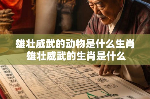 雄壮威武的动物是什么生肖 雄壮威武的生肖是什么