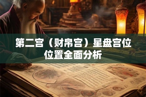 第二宫（财帛宫）星盘宫位位置全面分析