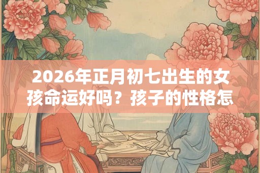 2026年正月初七出生的女孩命运好吗？孩子的性格怎么样？