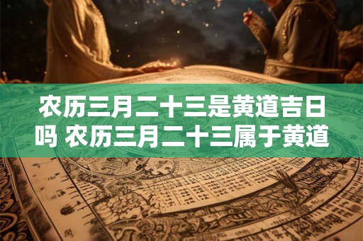 农历三月二十三是黄道吉日吗 农历三月二十三属于黄道吉日吗 农历三月二十三是黄道吉日吗 农历三月二十三属于黄道吉日吗