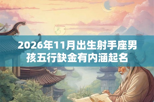 2026年11月出生射手座男孩五行缺金有内涵起名 2026年11月出生射手座男孩五行缺金有内涵起名