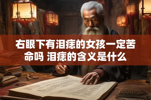 右眼下有泪痣的女孩一定苦命吗 泪痣的含义是什么