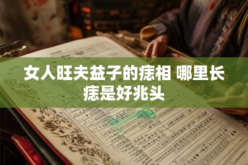 女人旺夫益子的痣相 哪里长痣是好兆头