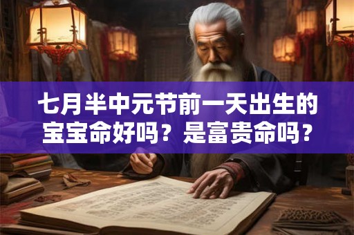 七月半中元节前一天出生的宝宝命好吗?是富贵命吗? 七月半中元节前一天出生的宝宝命好吗?是富贵命吗?