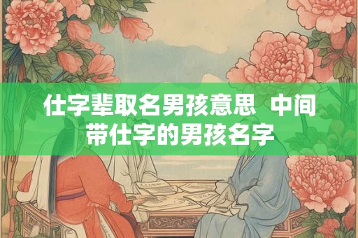 仕字辈取名男孩意思  中间带仕字的男孩名字