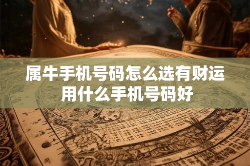 属牛手机号码怎么选有财运 用什么手机号码好 属牛手机号码怎么选有财运 用什么手机号码好