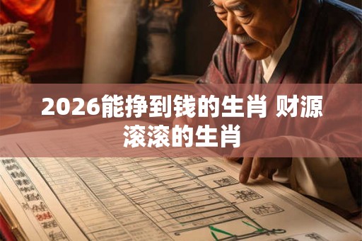 2026能挣到钱的生肖 财源滚滚的生肖 2026能挣到钱的生肖 财源滚滚的生肖