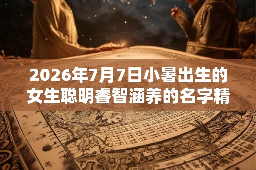 2026年7月7日小暑出生的女生聪明睿智涵养的名字精选 2026年7月7日小暑出生的女生聪明睿智涵养的名字精选