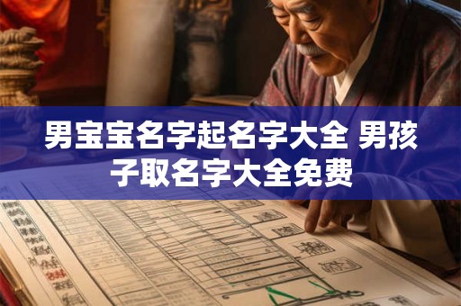 男宝宝名字起名字大全 男孩子取名字大全免费 男宝宝名字起名字大全 男孩子取名字大全免费