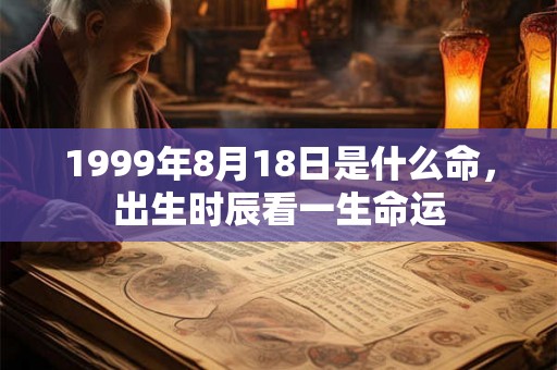 1999年8月18日是什么命,出生时辰看一生命运 1999年8月18日是什么命,出生时辰看一生命运