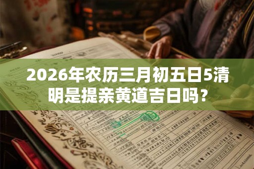 2026年农历三月初五日5清明是提亲黄道吉日吗? 2026年农历三月初五日5清明是提亲黄道吉日吗?