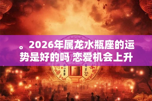 。2026年属龙水瓶座的运势是好的吗 恋爱机会上升