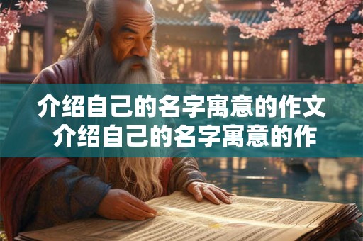 介绍自己的名字寓意的作文 介绍自己的名字寓意的作文英语 介绍自己的名字寓意的作文 介绍自己的名字寓意的作文英语