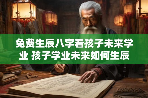 免费生辰八字看孩子未来学业 孩子学业未来如何生辰八字免费测