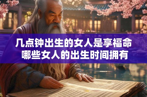 几点钟出生的女人是享福命 哪些女人的出生时间拥有享福命