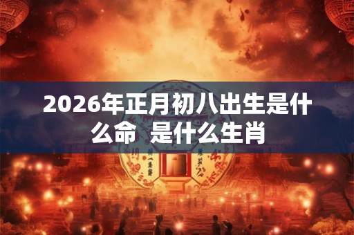 2026年正月初八出生是什么命  是什么生肖