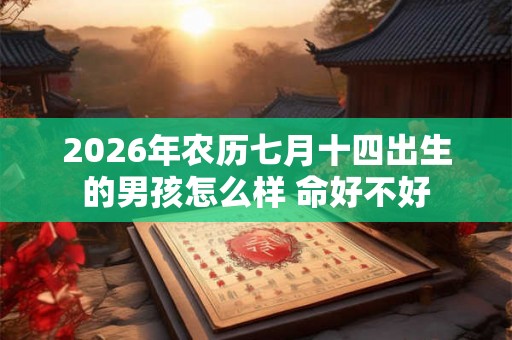 2026年农历七月十四出生的男孩怎么样 命好不好
