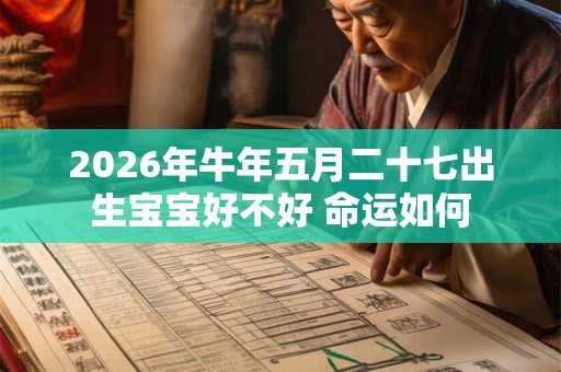 2026年牛年五月二十七出生宝宝好不好 命运如何