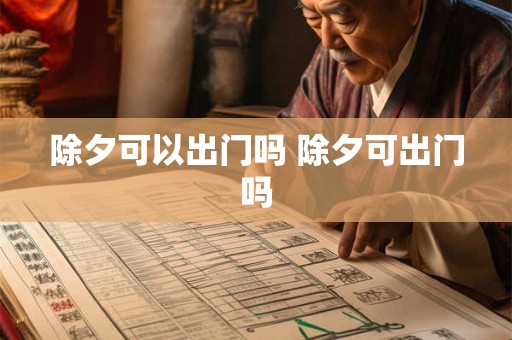 除夕可以出门吗 除夕可出门吗