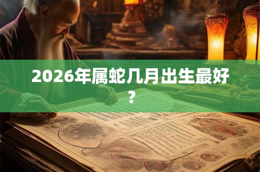2026年属蛇几月出生最好? 2026年属蛇几月出生最好?