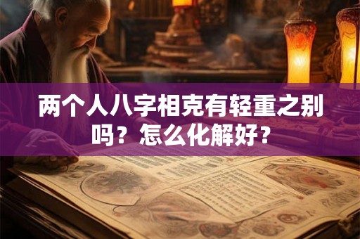 两个人八字相克有轻重之别吗?怎么化解好? 两个人八字相克有轻重之别吗?怎么化解好?