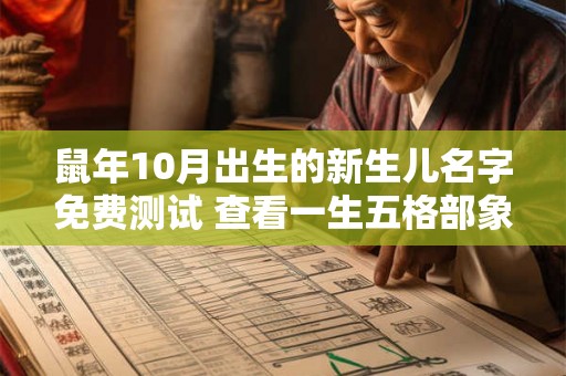 鼠年10月出生的新生儿名字免费测试 查看一生五格部象