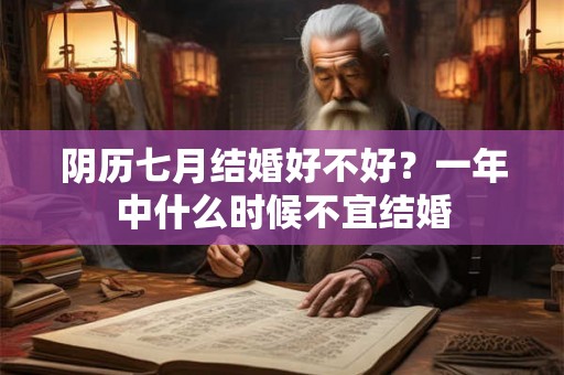 阴历七月结婚好不好？一年中什么时候不宜结婚