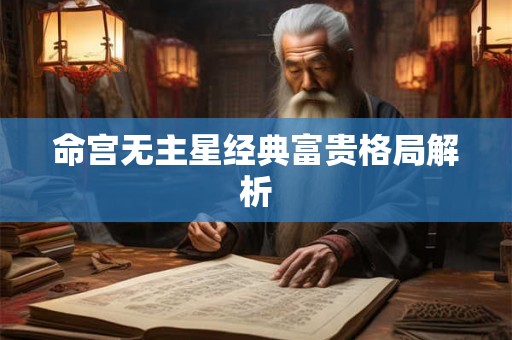 命宫无主星经典富贵格局解析