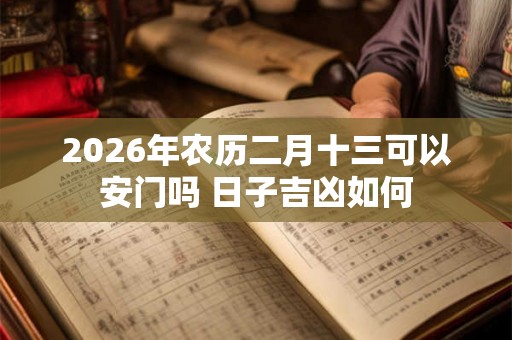 2026年农历二月十三可以安门吗 日子吉凶如何 2026年农历二月十三可以安门吗 日子吉凶如何