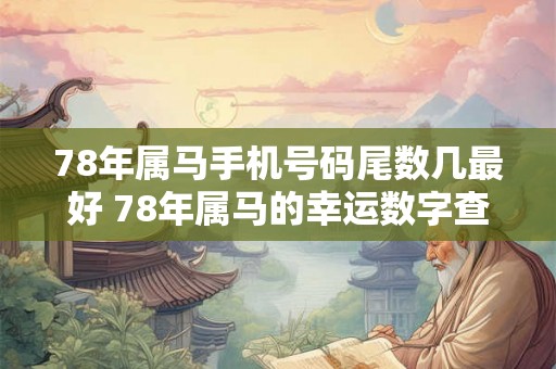 78年属马手机号码尾数几最好 78年属马的幸运数字查询 78年属马手机号码尾数几最好 78年属马的幸运数字查询