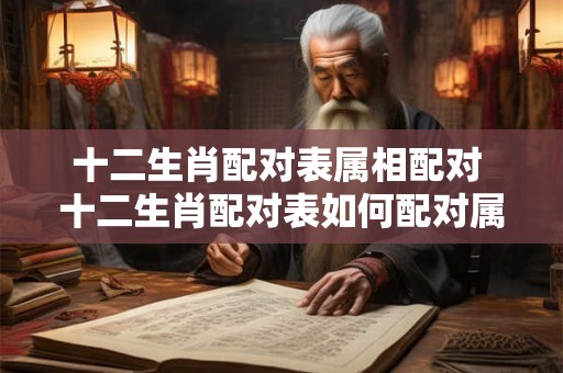 十二生肖配对表属相配对 十二生肖配对表如何配对属相