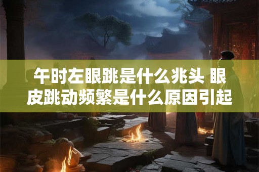 午时左眼跳是什么兆头 眼皮跳动频繁是什么原因引起的