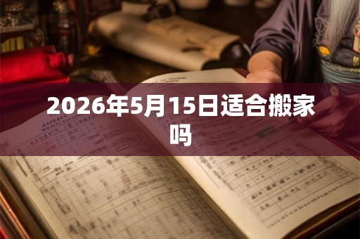 2026年5月15日适合搬家吗