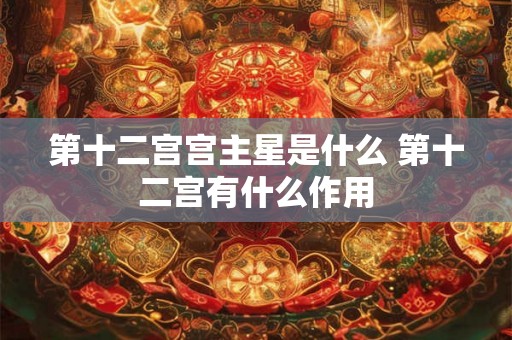 第十二宫宫主星是什么 第十二宫有什么作用